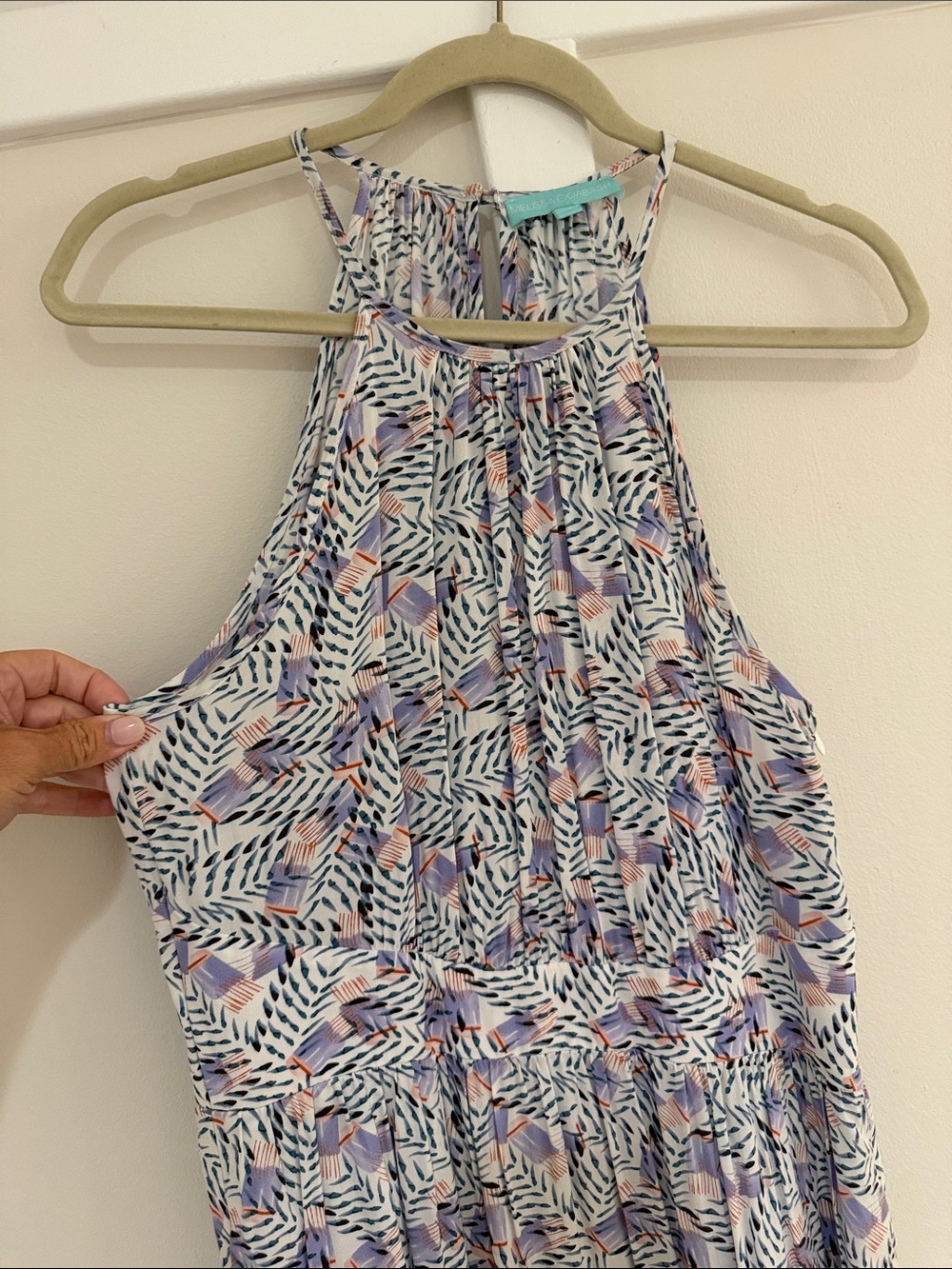 Melissa Odabash Multi-Color Printed Halter Maxi Dress - Picture 2 of 6